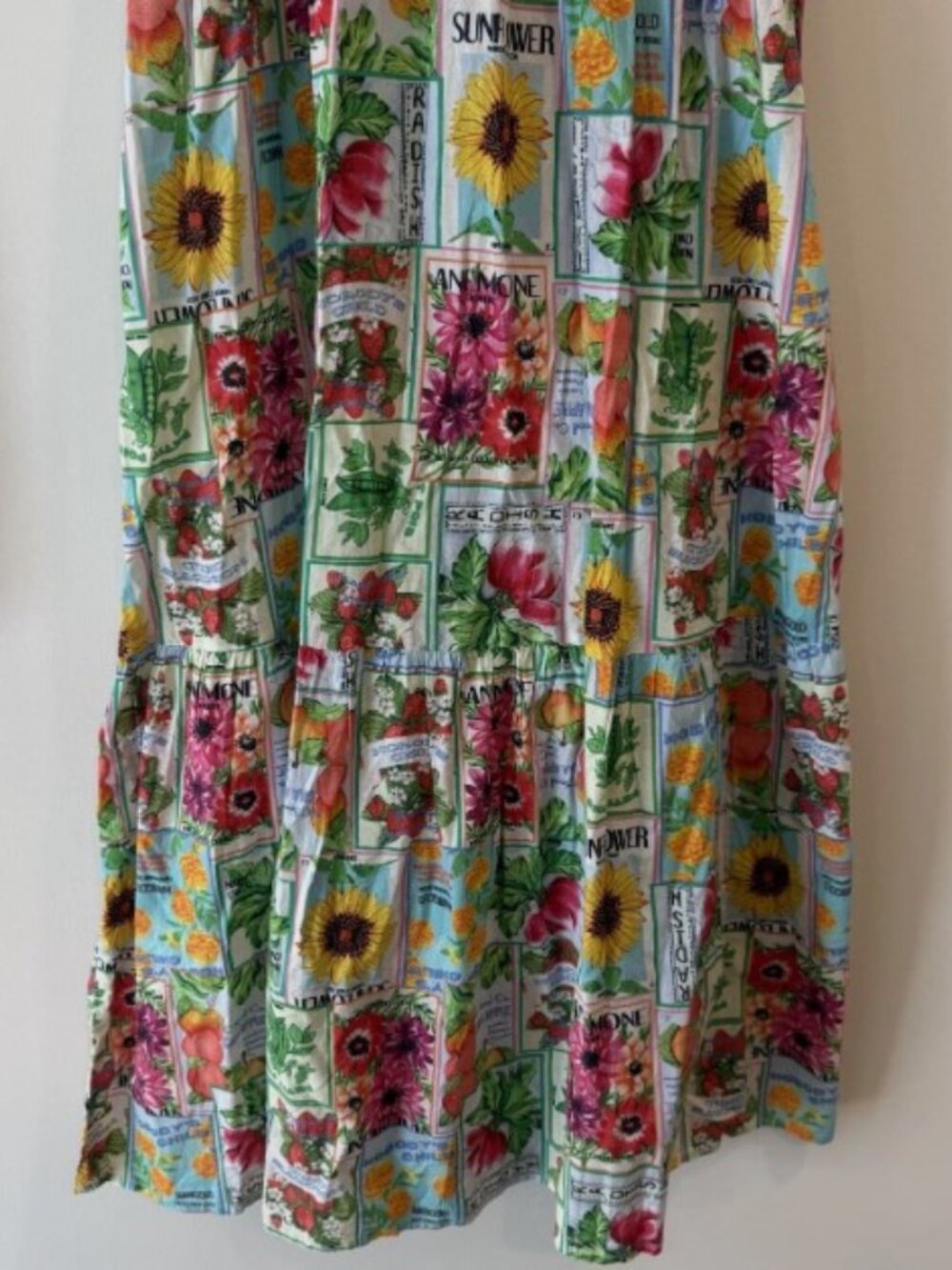 Nobody's Child Cassidy Midi Beach Dress in Seed Packet Print Size 8 - Picture 7 of 8